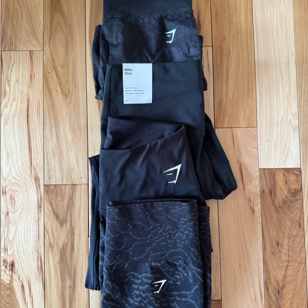 Gymshark Nike leggings bundle